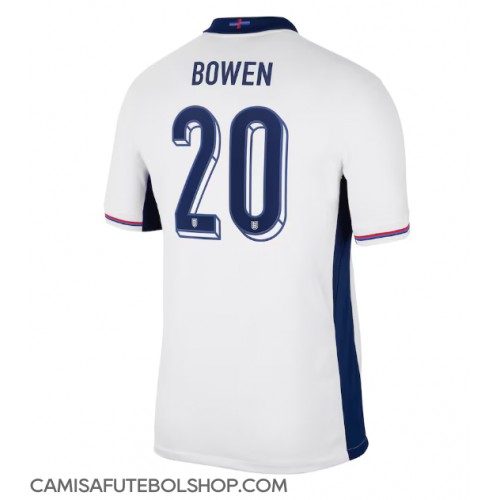 Camisa de time de futebol Inglaterra Jarrod Bowen #20 Replicas 1º Equipamento Europeu 2024 Manga Curta